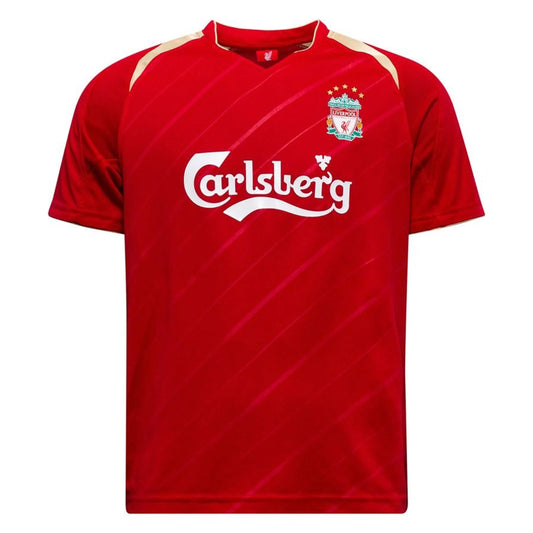 Camisola Liverpool Principal Europa 2005/06 – Retro- Versão Adepto