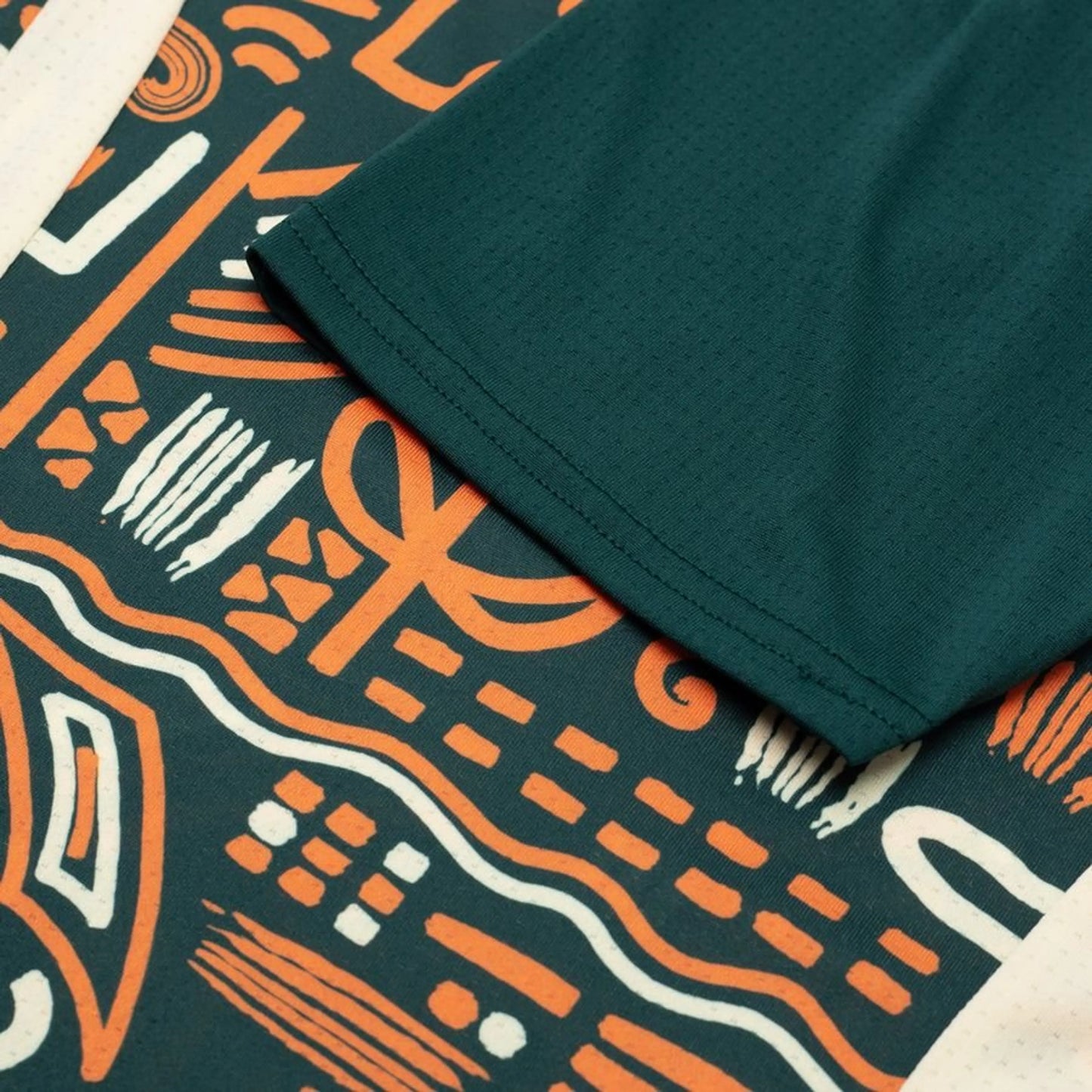 Camisola Treino Pré-Jogo Costa do Marfim Taça das Nações Africanas 2025 – Verde Escuro/Laranja - Versão Adepto