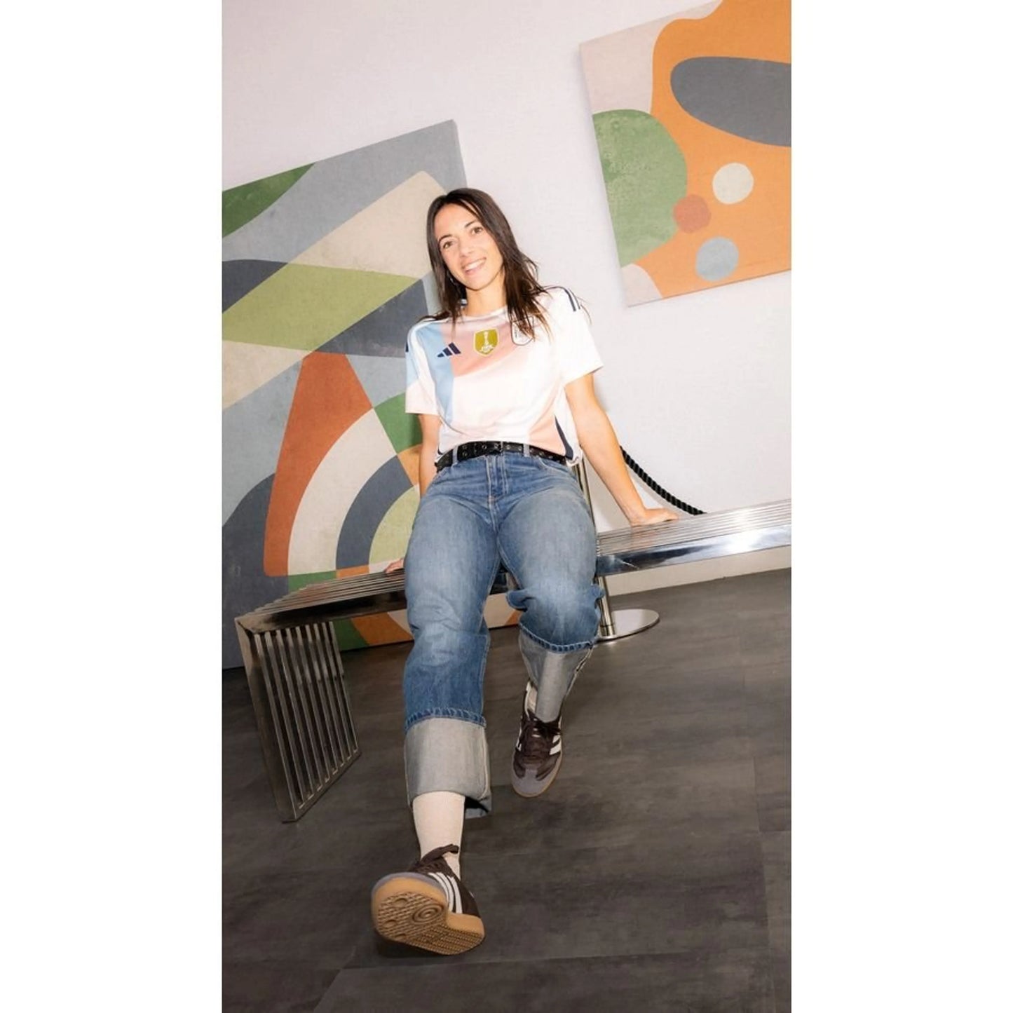 Camisola Espanha Alternativa EURO Feminino 2025 - Versão Adepto