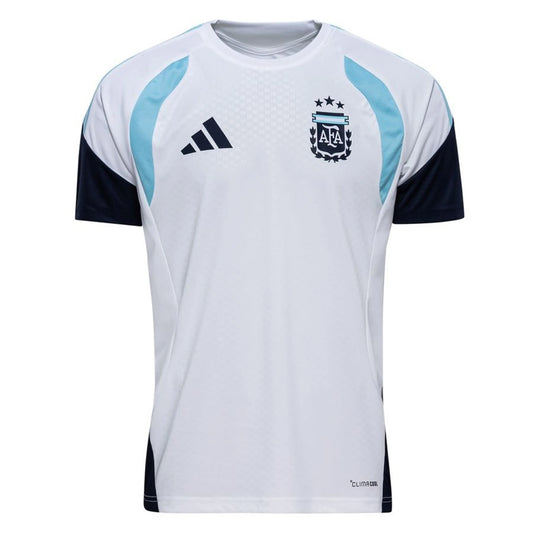 Camisola Treino Argentina Tiro 26 Mundial 2026 – Branco - Versão Adepto