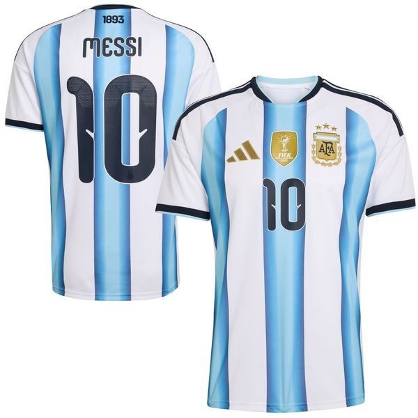Camisola Argentina Principal Mundial 2026 – Messi 10 - Versão Adepto