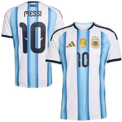 Camisola Argentina Principal Mundial 2026 – Messi 10 - Versão Adepto