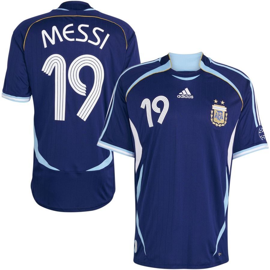 Camisola Argentina Alternativa 2006 – Messi 19 – Retro - Versão Adepto