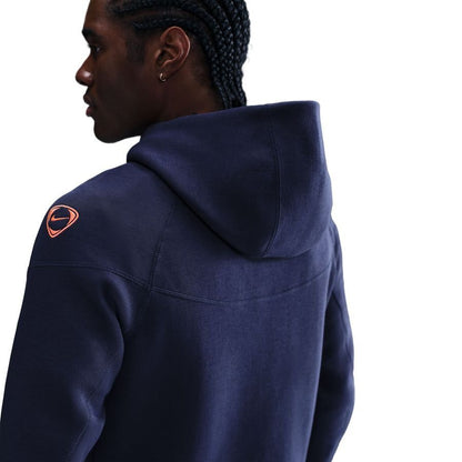 Hoodie Barcelona Tech Fleece Windrunner Terceira – Azul Marinho/Mango