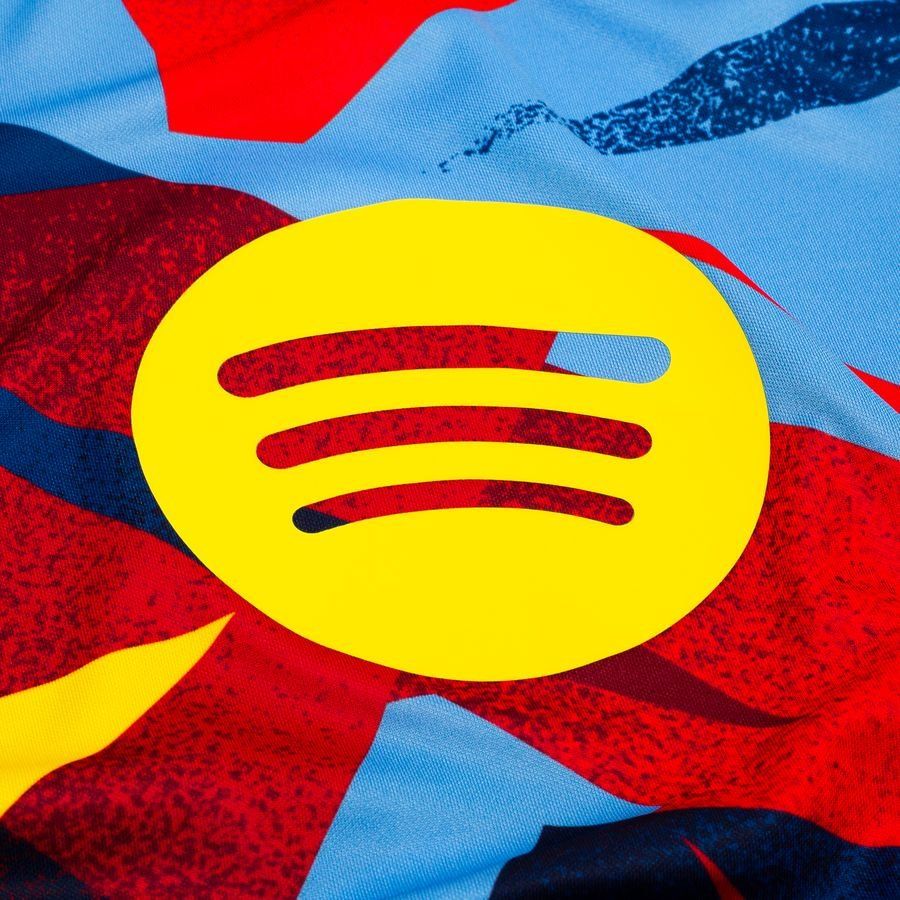 T-Shirt Treino Barcelona Dri-FIT Academy Pro Pré-Jogo Quarta – Azul/Amarelo - Versão Adepto