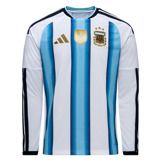 Camisola Argentina Principal Mundial 2026 – Manga Comprida - Versão Adepto