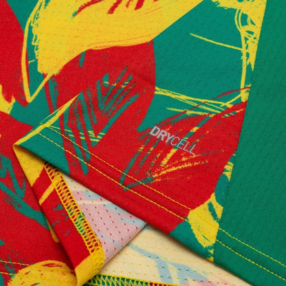 Camisola Treino Pré-Jogo Senegal Taça das Nações Africanas 2025 – Verde/Amarelo/Verde - Versão Adepto