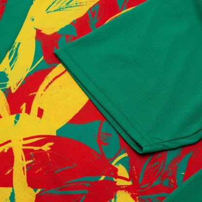 Camisola Treino Pré-Jogo Senegal Taça das Nações Africanas 2025 – Verde/Amarelo/Verde - Versão Adepto