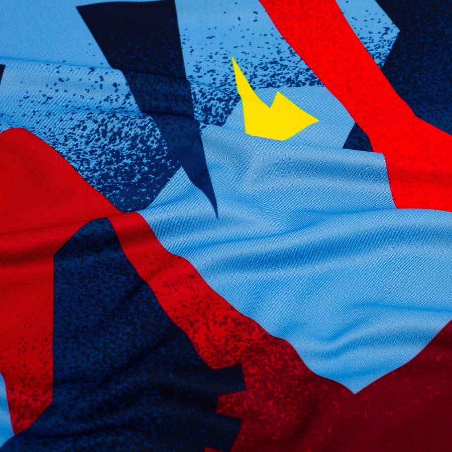 T-Shirt Treino Barcelona Dri-FIT Academy Pro Pré-Jogo Quarta – Azul/Amarelo - Versão Adepto