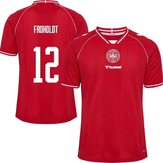 Camisola Dinamarca Principal 2026/27 – Versão Jogador – Froholdt 12