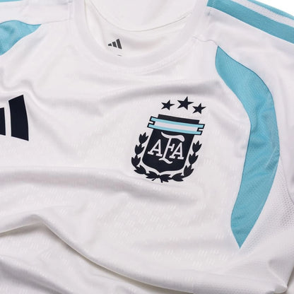 Camisola Treino Argentina Tiro 26 Mundial 2026 – Branco - Versão Adepto