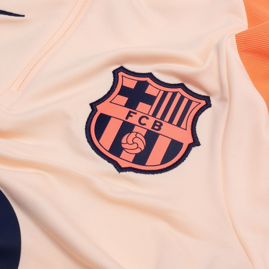 Camisola Treino Barcelona Dri-FIT Strike Drill Terceira – Vermelho/Azul Marinho/Mango