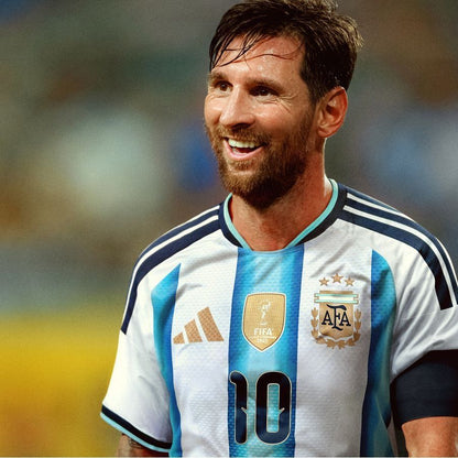 Camisola Argentina Principal Mundial 2026 – Messi 10 - Versão Adepto