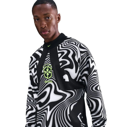 Camisola Guarda-Redes Brasil Authentic Hollywood – Preto/Branco/Volt