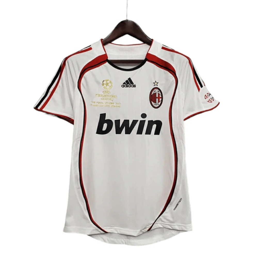 Camisola AC Milan Final Champions 2006/07 – Retro – Branco - Versão Adepto