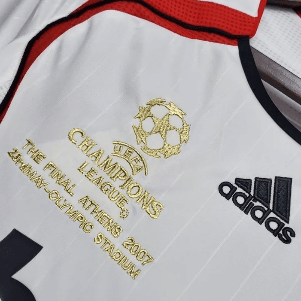 Camisola AC Milan Final Champions 2006/07 – Retro – Branco - Versão Adepto