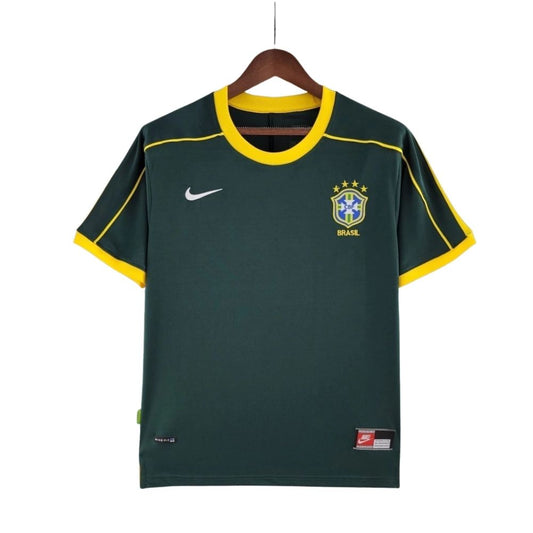 Guarda-Redes Brasil 1998 – Retro – Verde Escuro - Versão Adepto