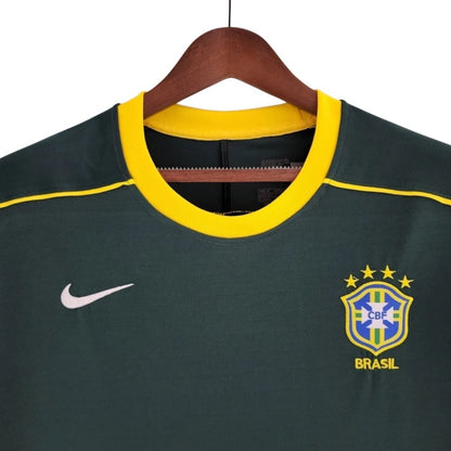 Guarda-Redes Brasil 1998 – Retro – Verde Escuro - Versão Adepto