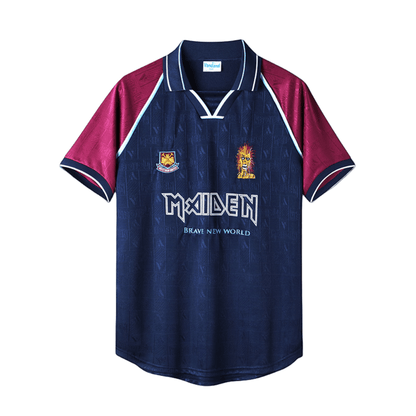 West Ham x Iron Maiden 1999/2001 – Retro – Versão Adepto – Azul/Vermelho