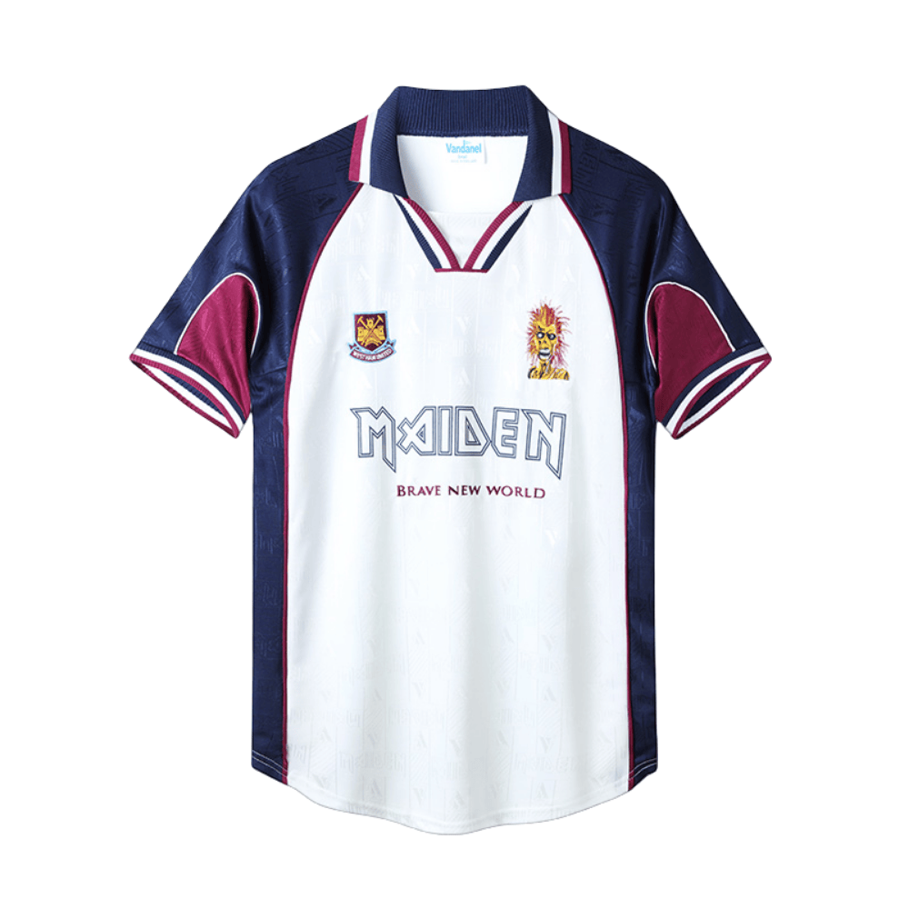 West Ham x Iron Maiden 1999/2001 – Retro – Versão Adepto – Branco/Azul