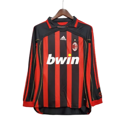 Camisola AC Milan 2006/07 – Manga Comprida – Retro – Listrada