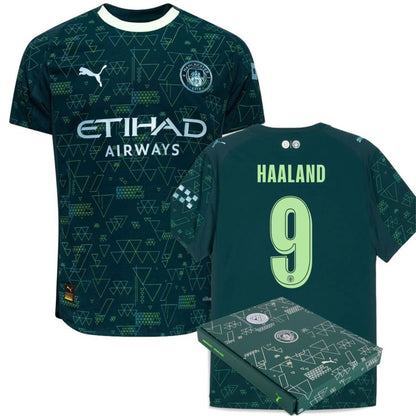 Camisola Manchester City EAFC26 Quarta 2025/26 – Versão Jogador – Haaland 9